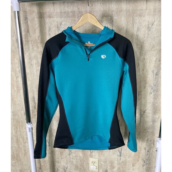 Pearl Izumi Symphony Thermal Hoodie Womens Size Large Lined 1/4 Zip Cycling Pink - Picture 1 of 10
